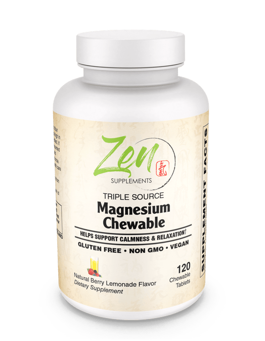 Triple Source Magnesium Supplement Chewable 120 Tablet - Berry & Lemonade