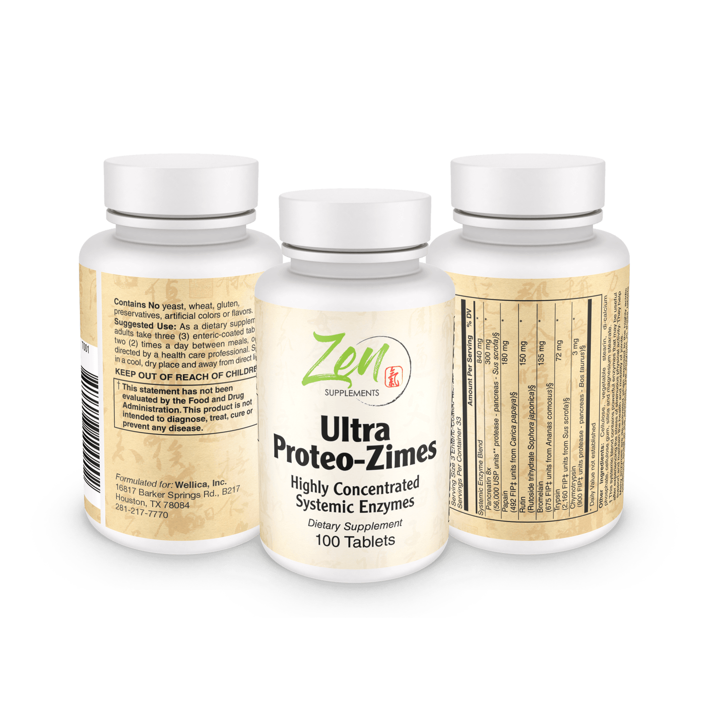 Ultra Proteo-Zimes™ Enteric Coated 100 Tabs