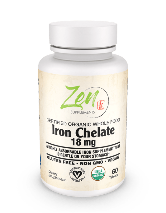 Organic Whole Food Iron Chelate 60 TAB - TBD