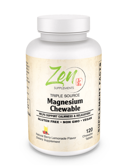 Triple Source Magnesium Supplement Chewable 120 Tablet - Berry & Lemonade