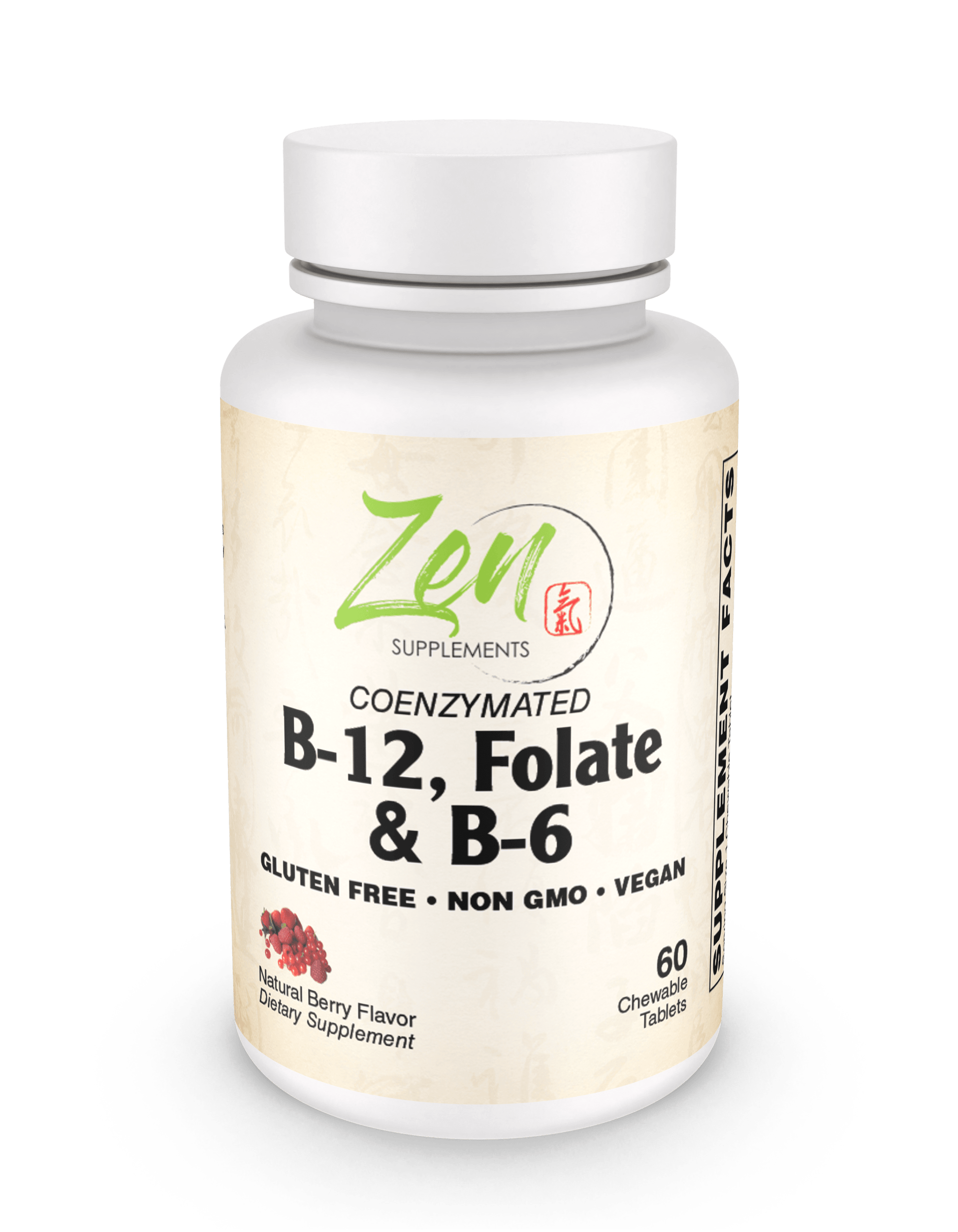 Coenzymated B-12, Folate & B-6 60 Chewable Tabs