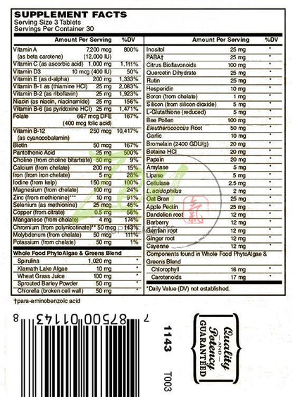 Life Essentials MultiVitamin w/ Probiotics & Digestive Enzymes 90 Tabs