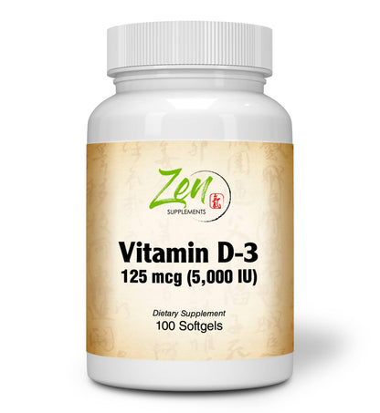 Vitamin D-3 5000IU - 100 Softgel