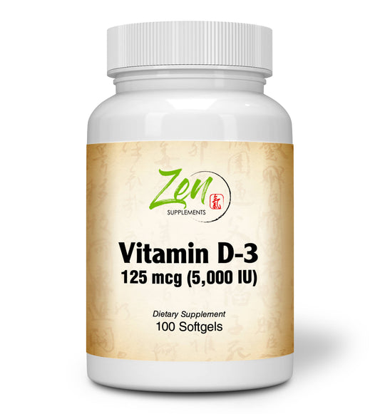 Vitamin D-3 5000IU - 100 Softgel