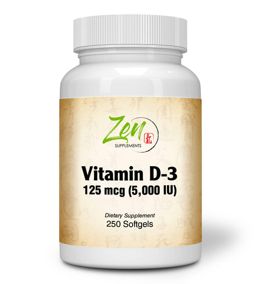 Vitamin D-3 5000IU - 250 Softgel