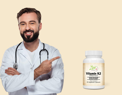 Vitamin K2 45mcg - With MenaquinGold® Natural Vitamin MK-7 - 60 Vegcaps