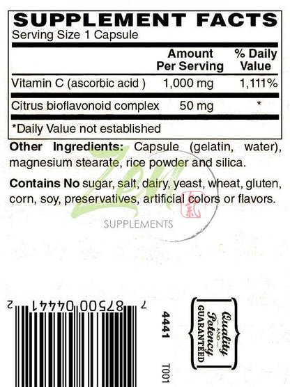 C-1000mg - With Bioflavinoids - 100 Caps