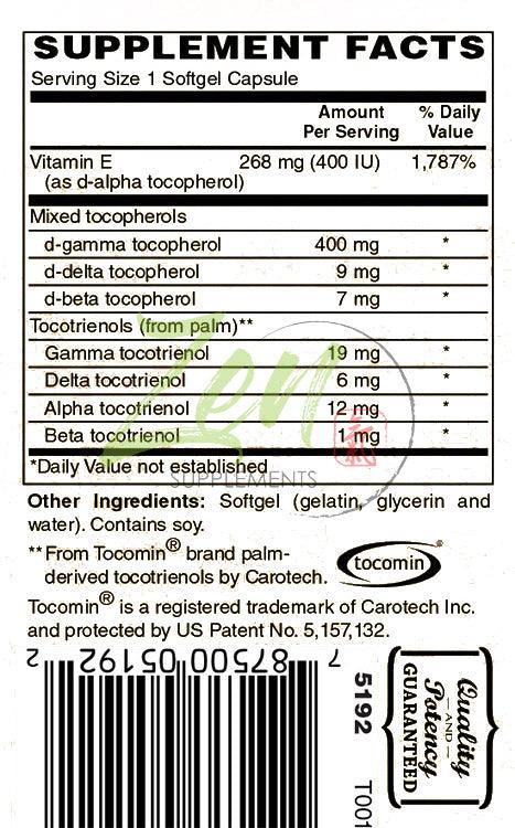 Perfect E - With Tocotrienols - 30 Softgel