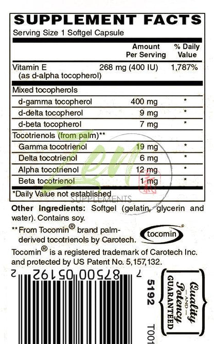 Perfect E - With Tocotrienols - 30 Softgel