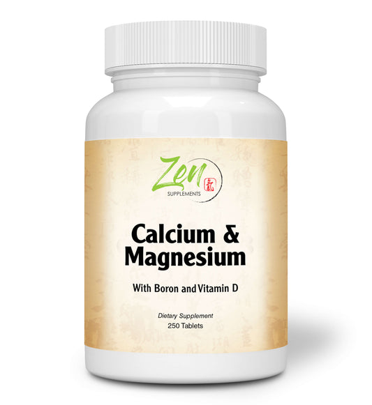 Hi Potency Calcium and Magnesium - With D3 & Boron - 250 Tabs