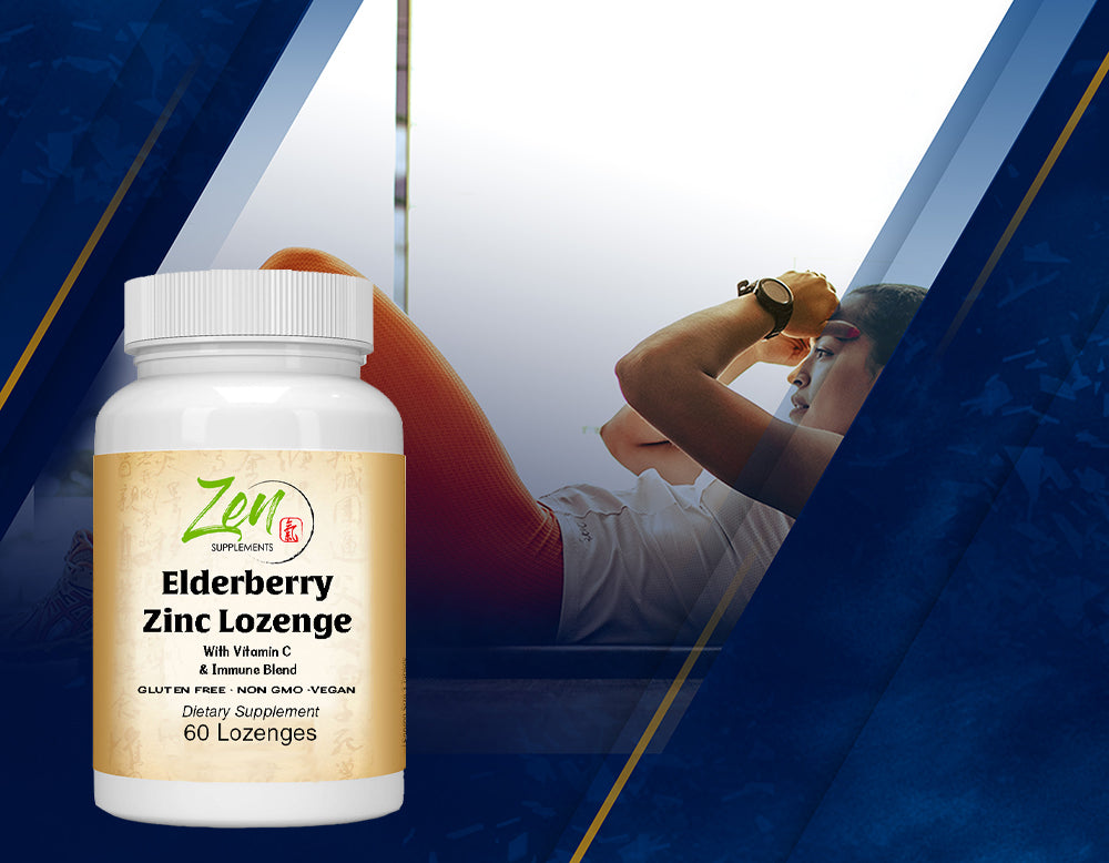 Elderberry Zinc Lozenge with Vitamin C and Immune Blend 60 Count