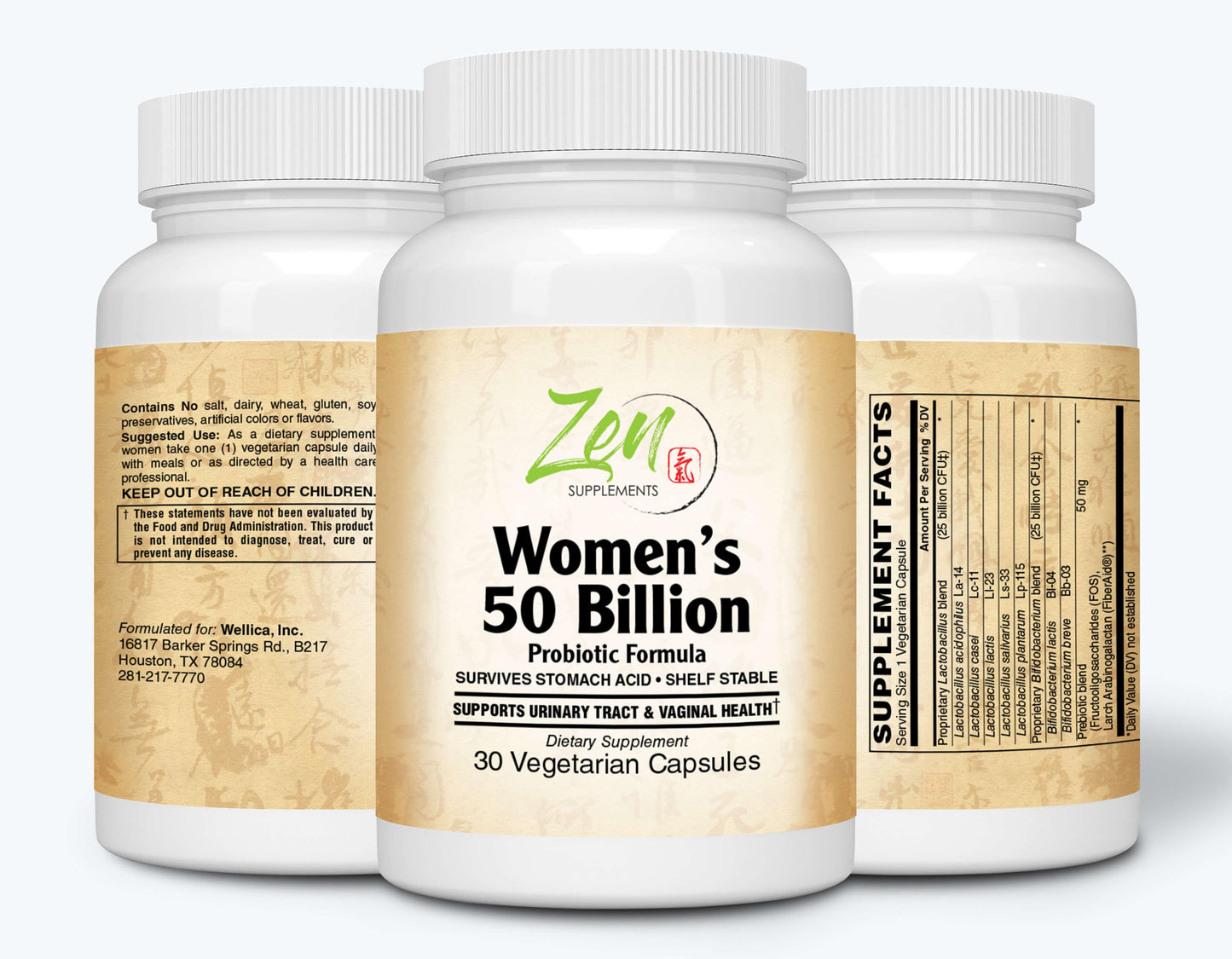 Women's 50 Billion Probiotic Formula - 30 Vegcaps