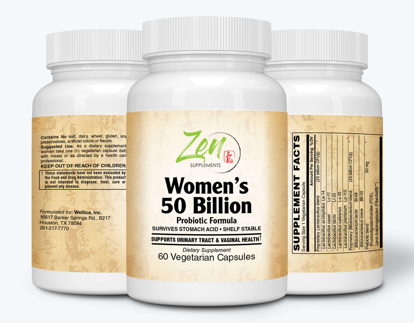 Womens 50 Billion Probiotic Formula - 60 Vcaps