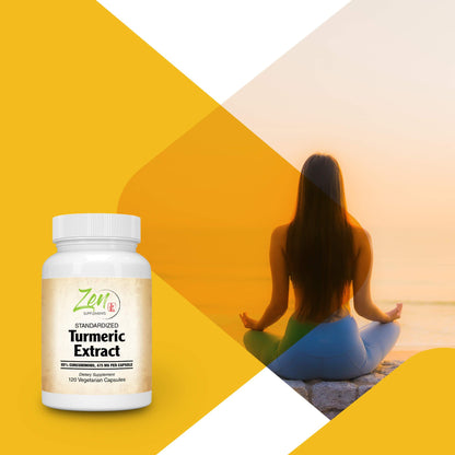 Zen Supplements Turmeric Curcumin C3 Complex® 500mg - 120 Vegcaps