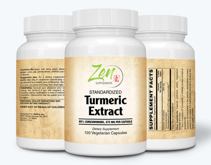 Zen Supplements Turmeric Curcumin C3 Complex® 500mg - 120 Vegcaps