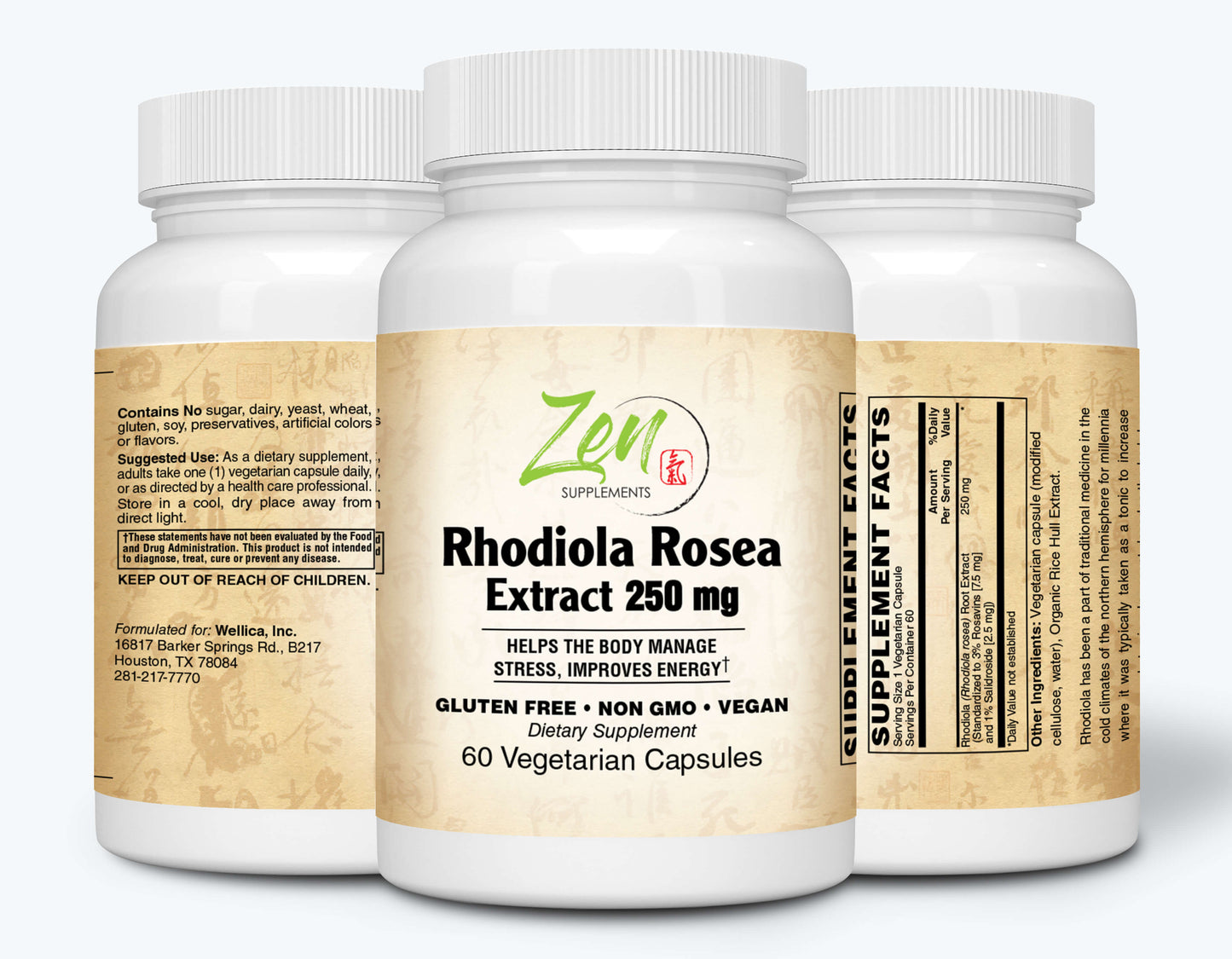 Rhodiola Rosea Extract Adaptogen - 60 Caps