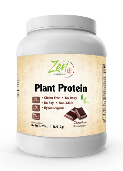 Organic Non-GMO Plant Protein - Chocolate - 510G 1.1 LB Powder