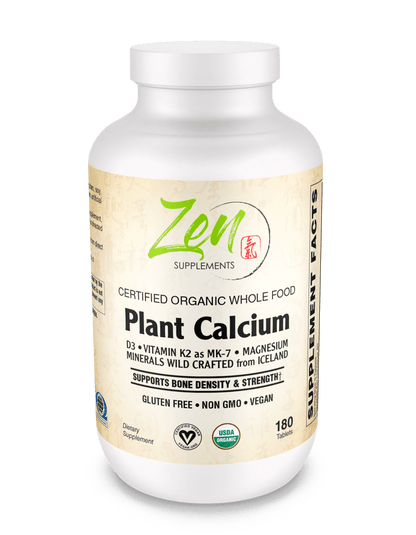 Organic Whole Food Plant Calcium 180 TAB