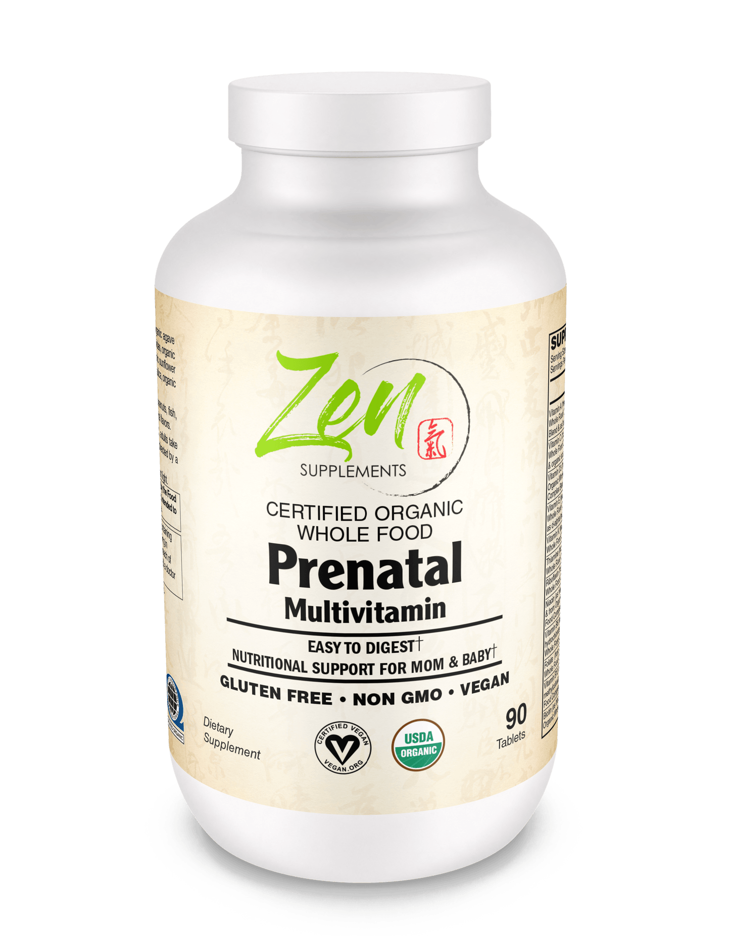 Organic Whole Food Prenatal 90 TAB