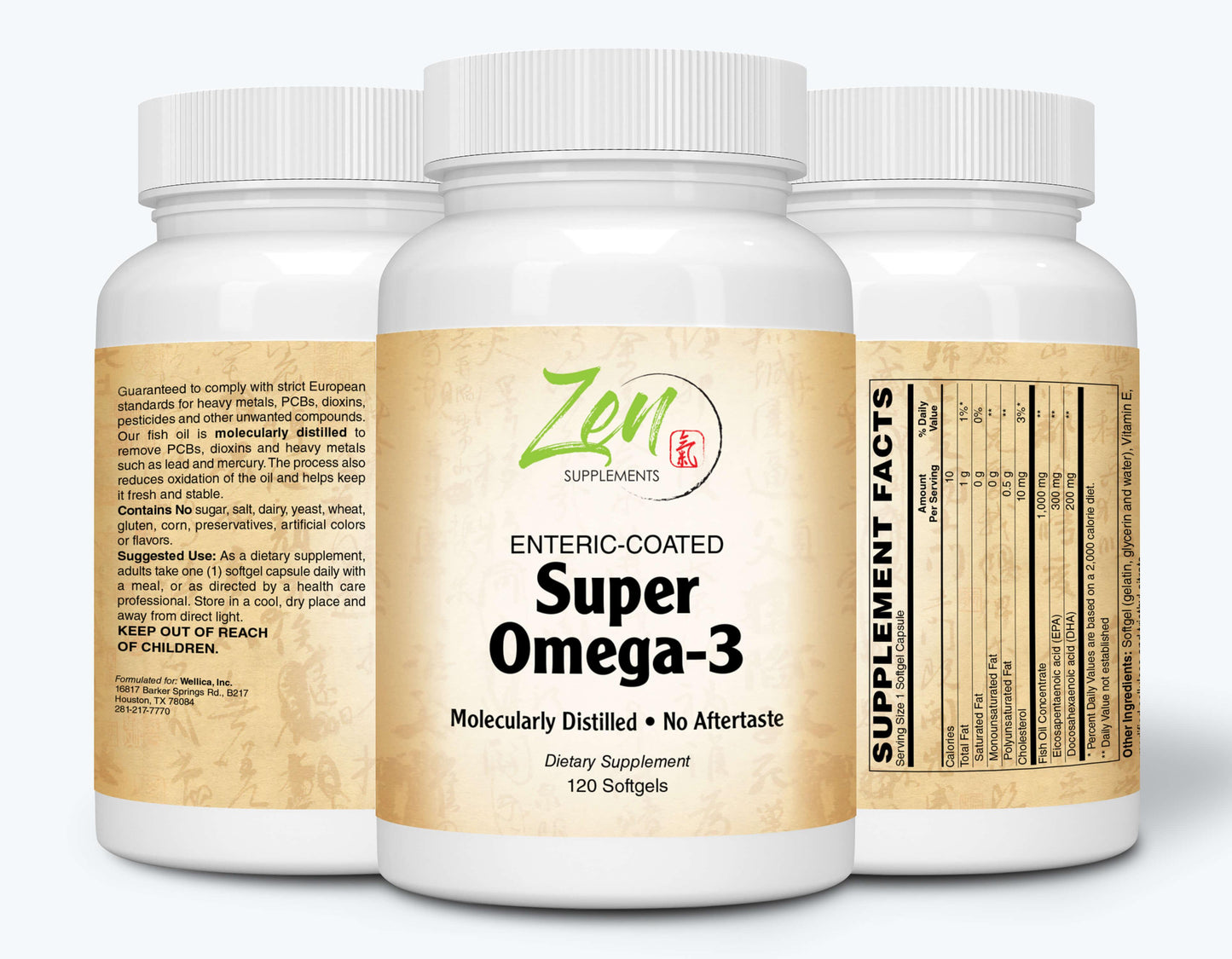 Super Omega-3 - With EPA & DHA - Enteric Coated - 120 Softgel