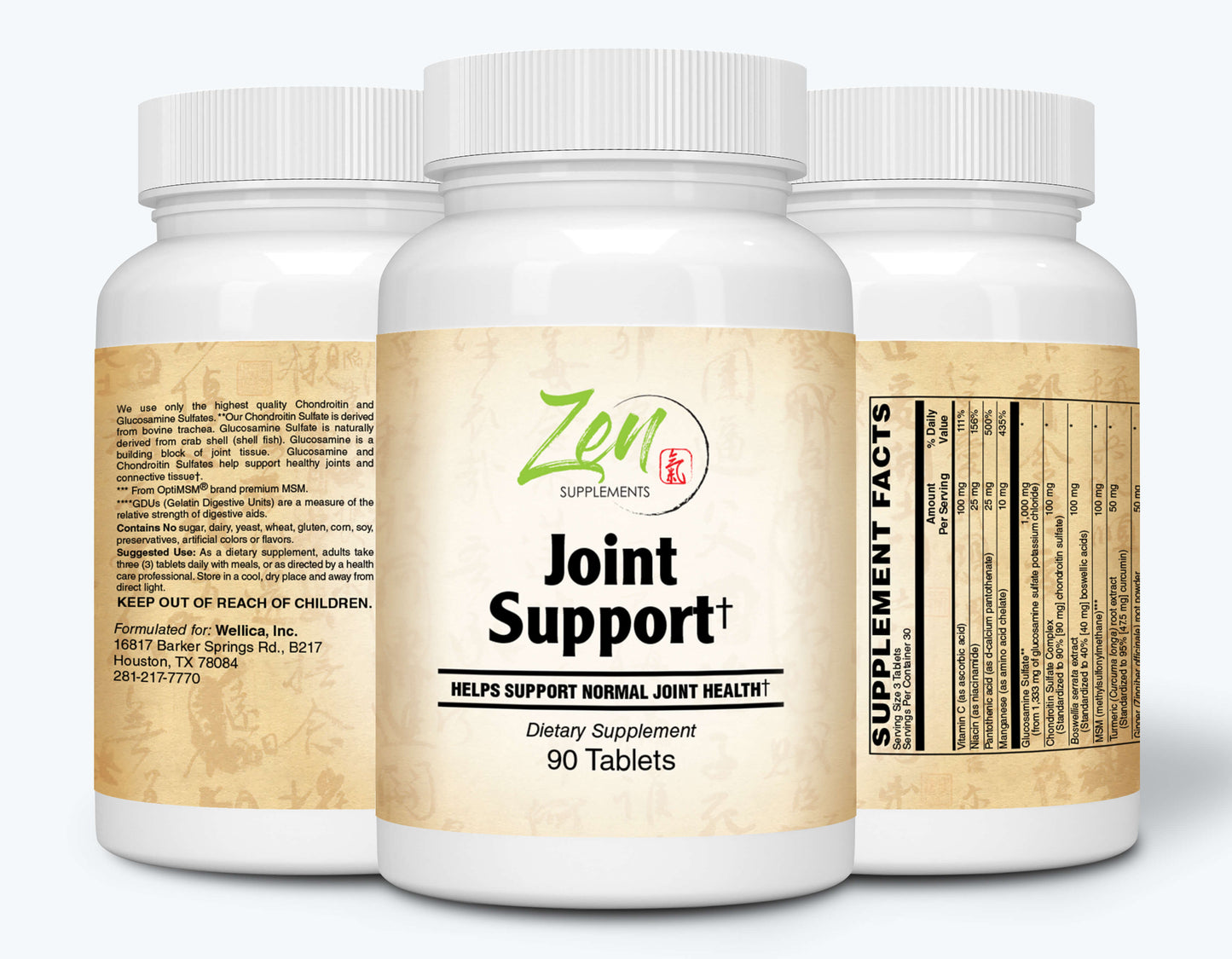 Joint Support - Glucosamine, Chondroitin & Boswellia - 90 Tabs