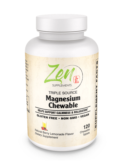 Triple Source Magnesium Supplement Chewable 120 Tablet - Berry & Lemonade