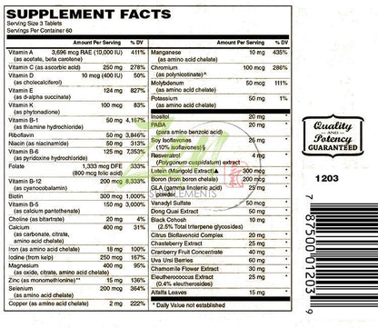 Active Woman’s Multi-Vitamin - 180 Tabs