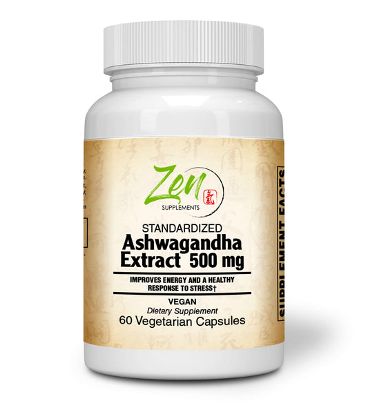 Ashwagandha Extract 60 Vegcaps Zen Supplements