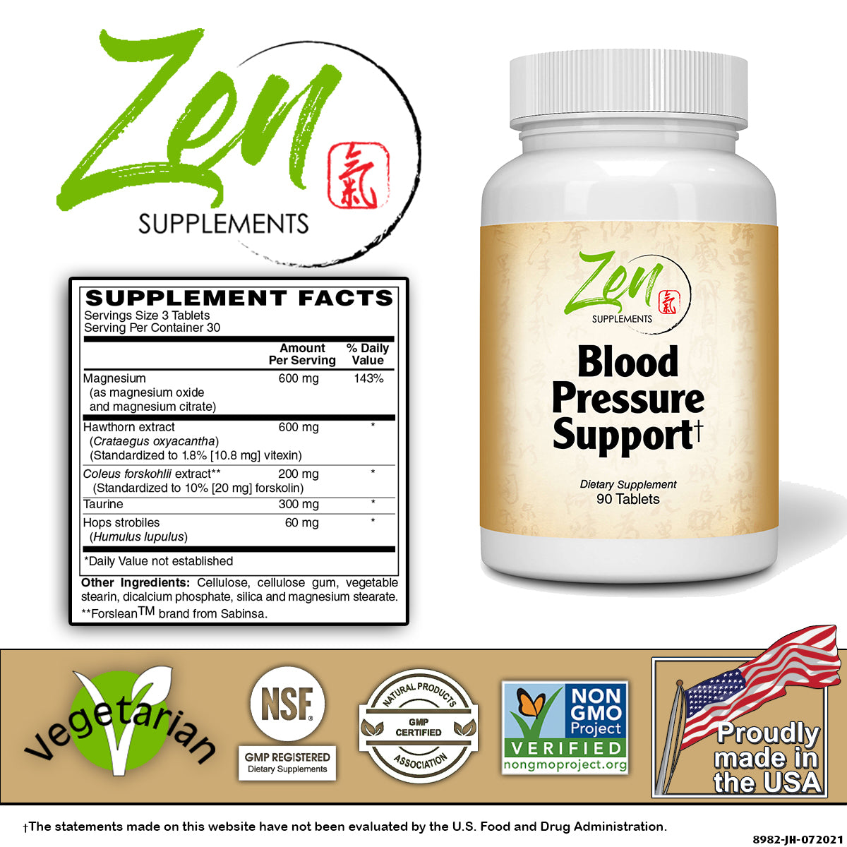 Blood Pressure Support Supplement