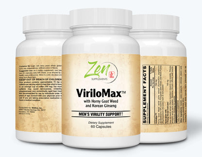 Virilomax Men's Virility Support - Herbal Libido Formula - 60 Caps